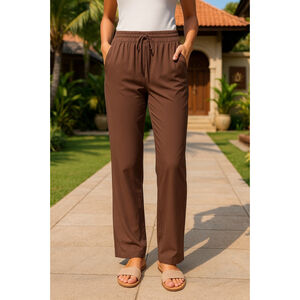 GapFit Tall Brown Joggers M Athflow Lounge Neutral Yoga Athleisure Soft Luxe MT